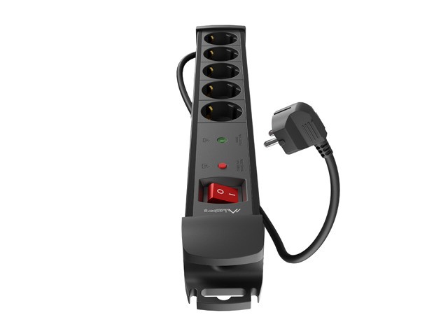 Lanberg napajalna letev SC SP1-05F-0150-BK 5x230V, 1.5m 4