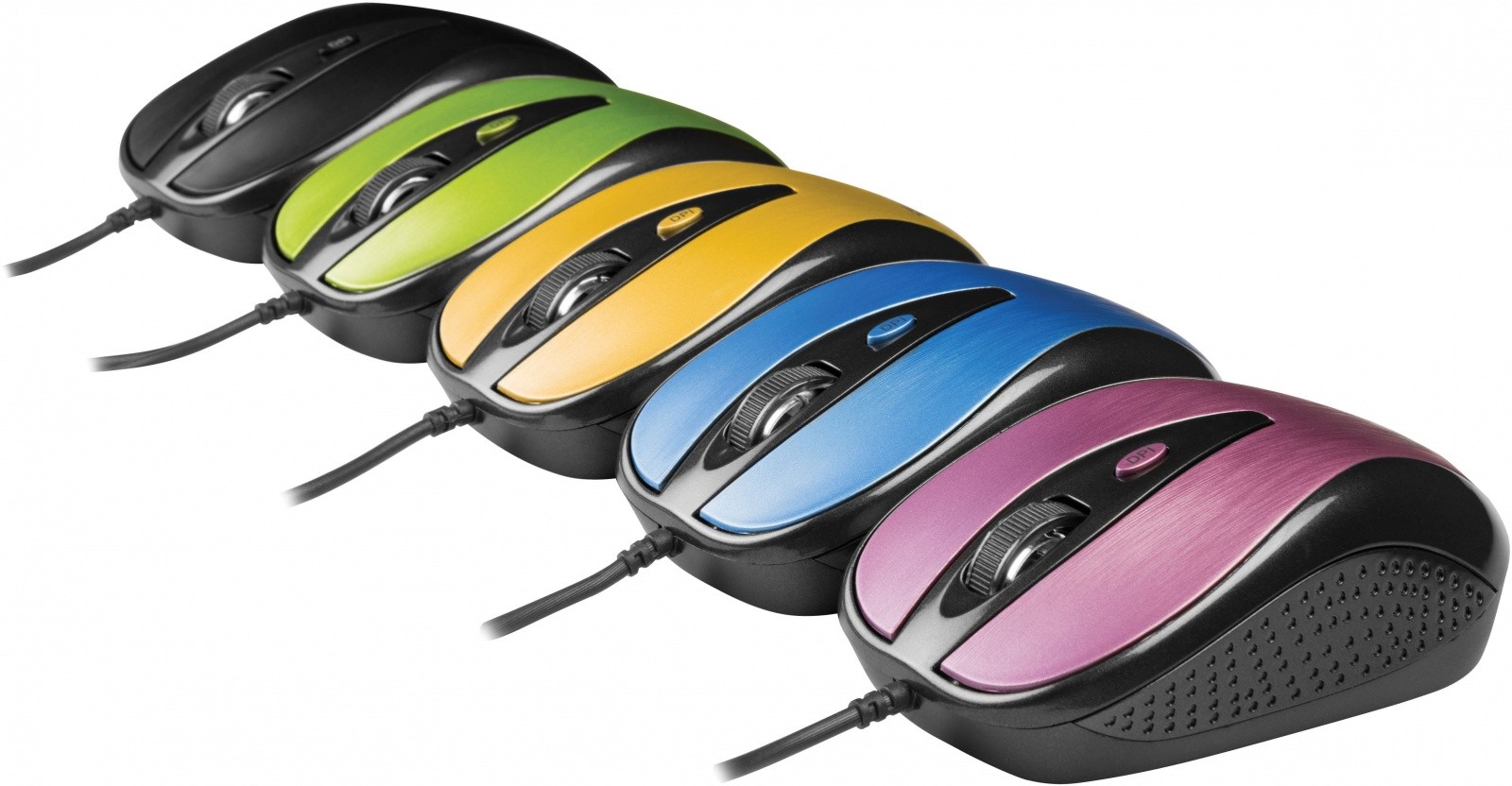 Žična miška YENKEE USB, 4 gumbi, optična, modra 4