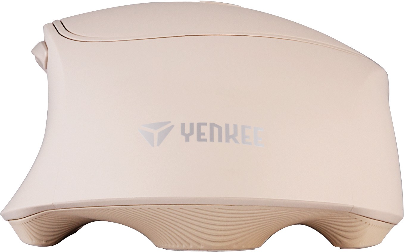 Brezžična miška YENKEE 2.4GHz, akumulator, 6 gumbov, 2400DPI, srebrna 5