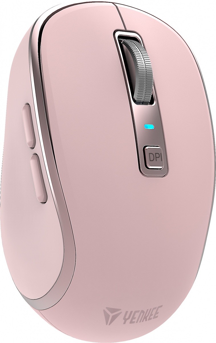Brezžična miška YENKEE DUAL WiFi+Bluetooth, akumulator, 2400DPI, vijolična 4