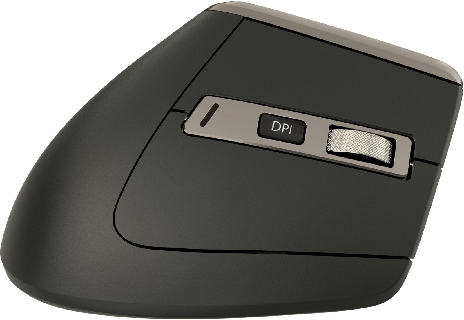 Pokončna brezžična miška YENKEE Dual 2.4GHz/BT5.0/BT3.0, črna 2
