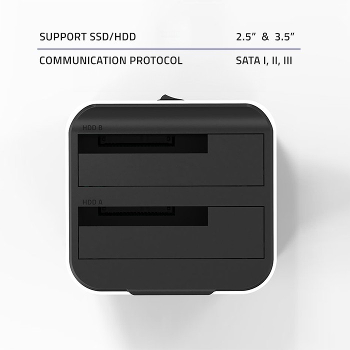 Priklopna postaja za diske 2.5"/3.5" SATA III, USB 3.0, kloniranje 6