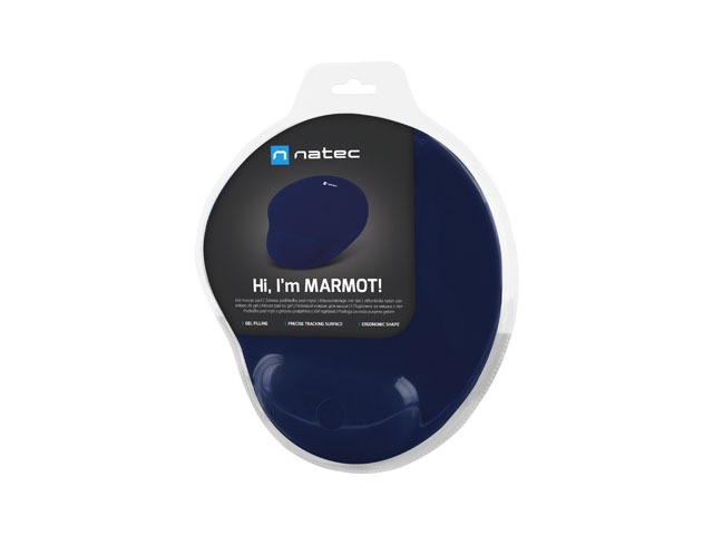 Ergonomska gel podloga za miško MARMOT modra 6