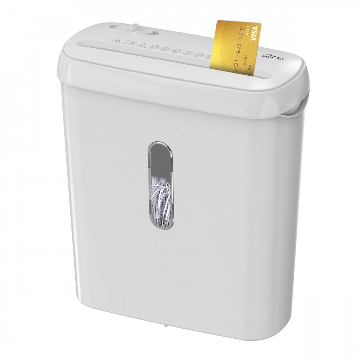 Univerzalni drobilnik dokumentov, folij in kartic WHITE SHREDDER MT223 2