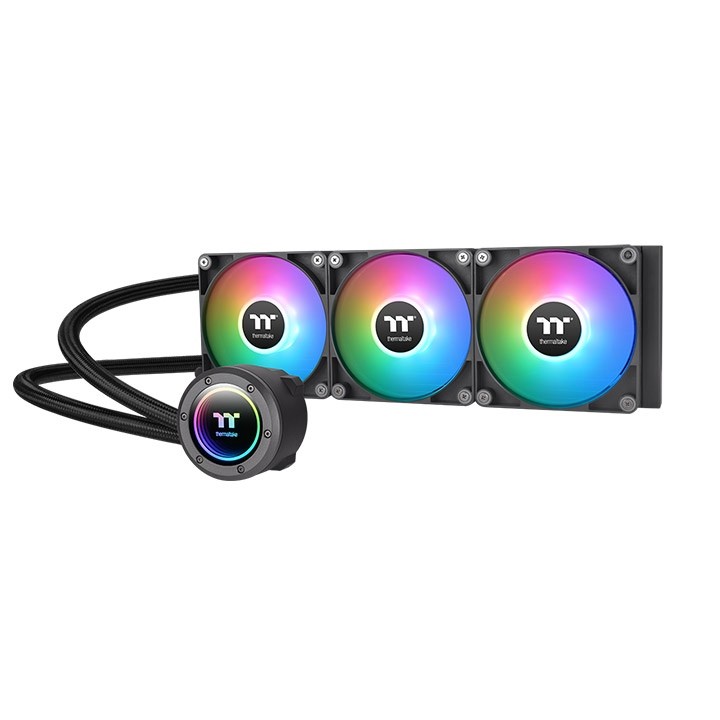 Thermaltake TH420 V2 ARGB vodno hlajenje CPU, 3x 140mm ventilatorji, bakreni blok
