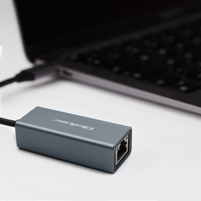 Adapter Qoltec USB-C na RJ45 Ethernet 1000Mbps, aluminijasto ohišje 2