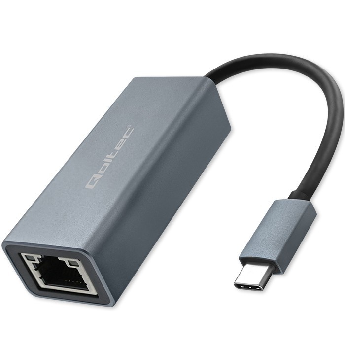 Adapter Qoltec USB-C na RJ45 Ethernet 1000Mbps, aluminijasto ohišje 6