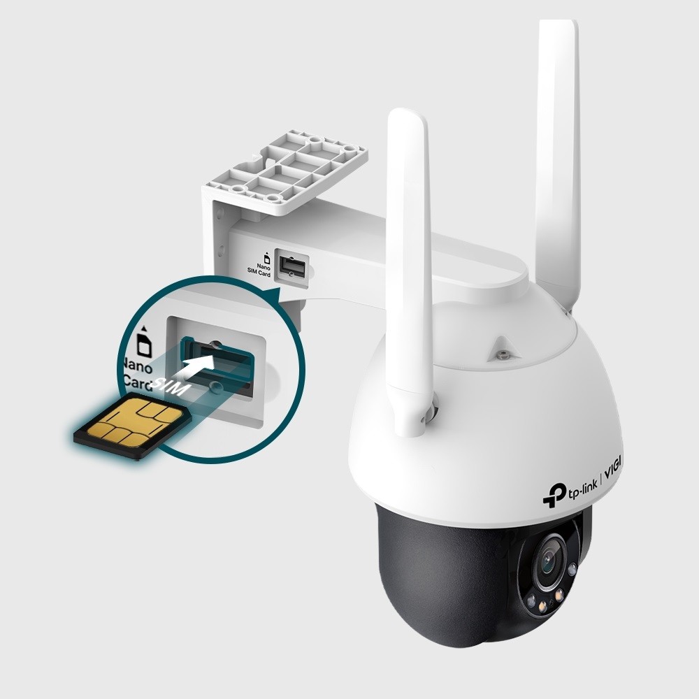 TP-LINK VIGI C540-4G(4mm) 4MP 4G LTE Full-Color Pan/Tilt kamera 2