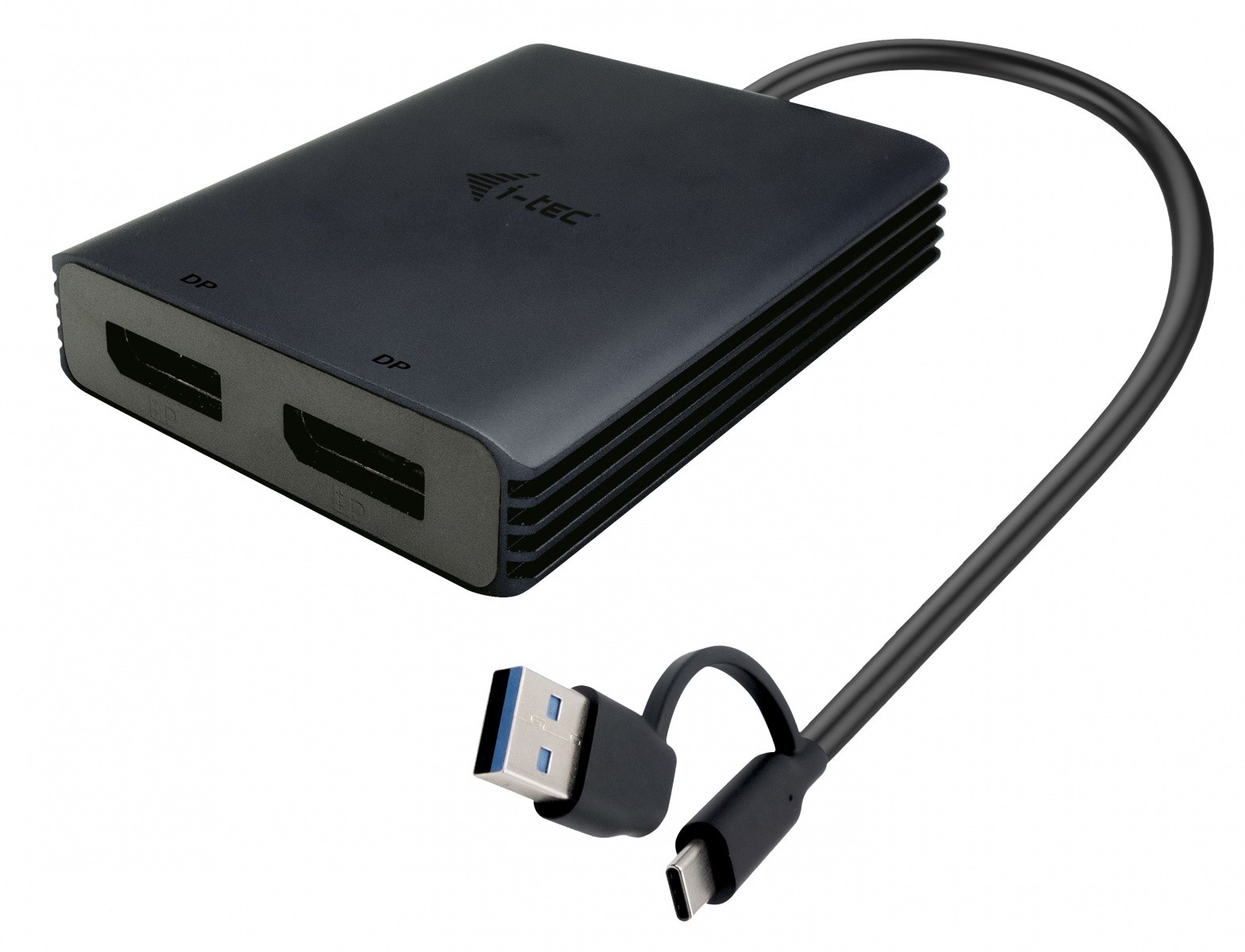 Video adapter USB-A/USB-C, Dual 4K/60 Hz, DisplayPort