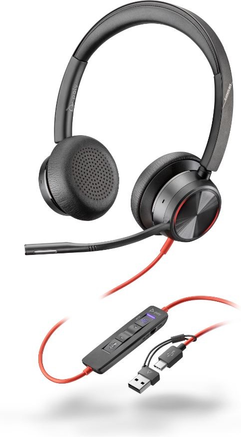 Slušalke Poly Blackwire 8225 Stereo USB-C/A MS-Teams