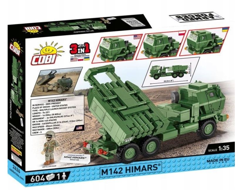 Gradbeni bloki Armed Forces M142 Himars, 604 elementi 3