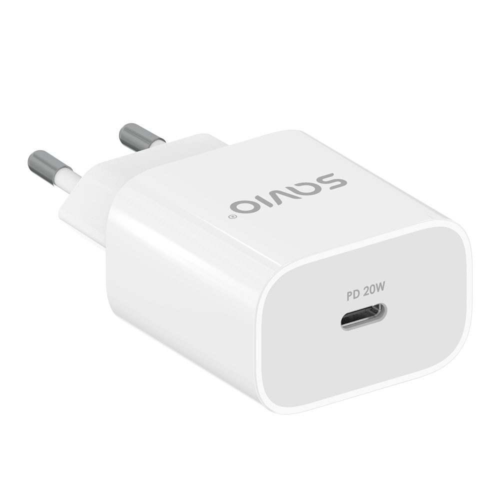 Omrežni polnilnik Savio LA-09, 20W, USB-C, PD 3.0, QC 2