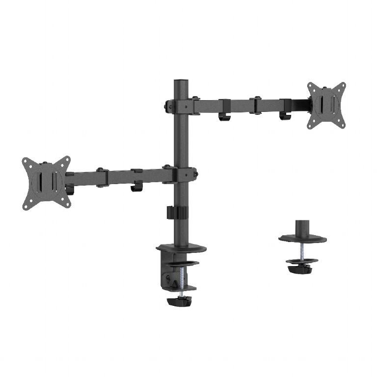 Stojalo za 2 monitorja 17-32" do 9 kg, črno