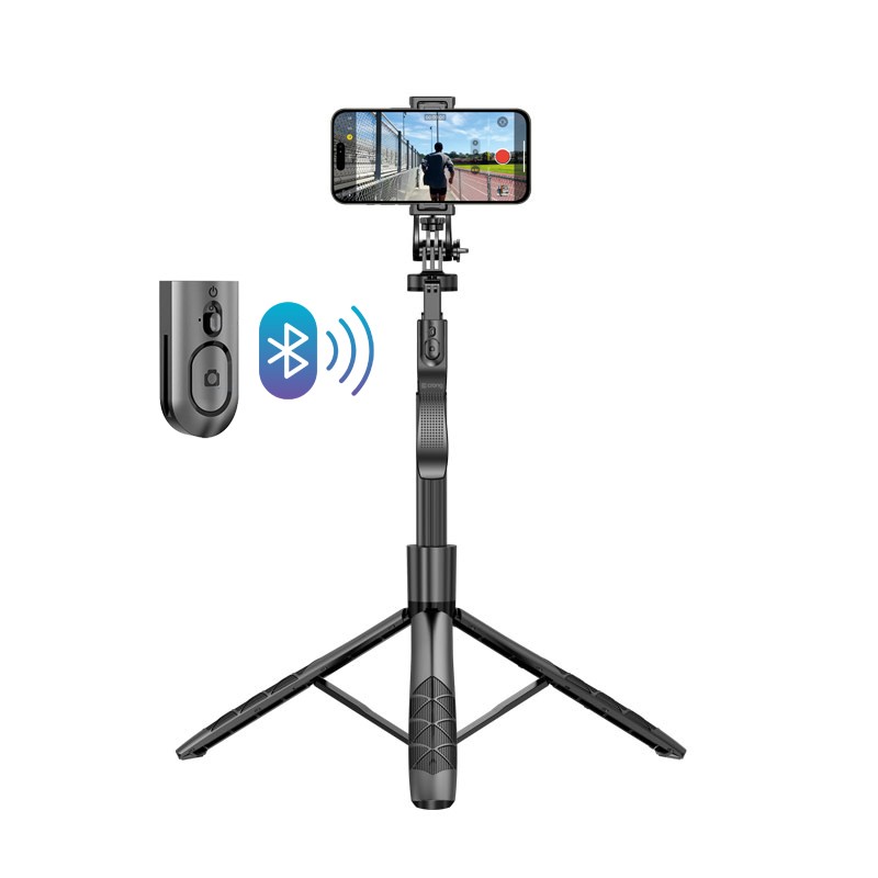 SelfieGo aluminijasta selfie palica in tripod (33-157,5 cm), črna 2