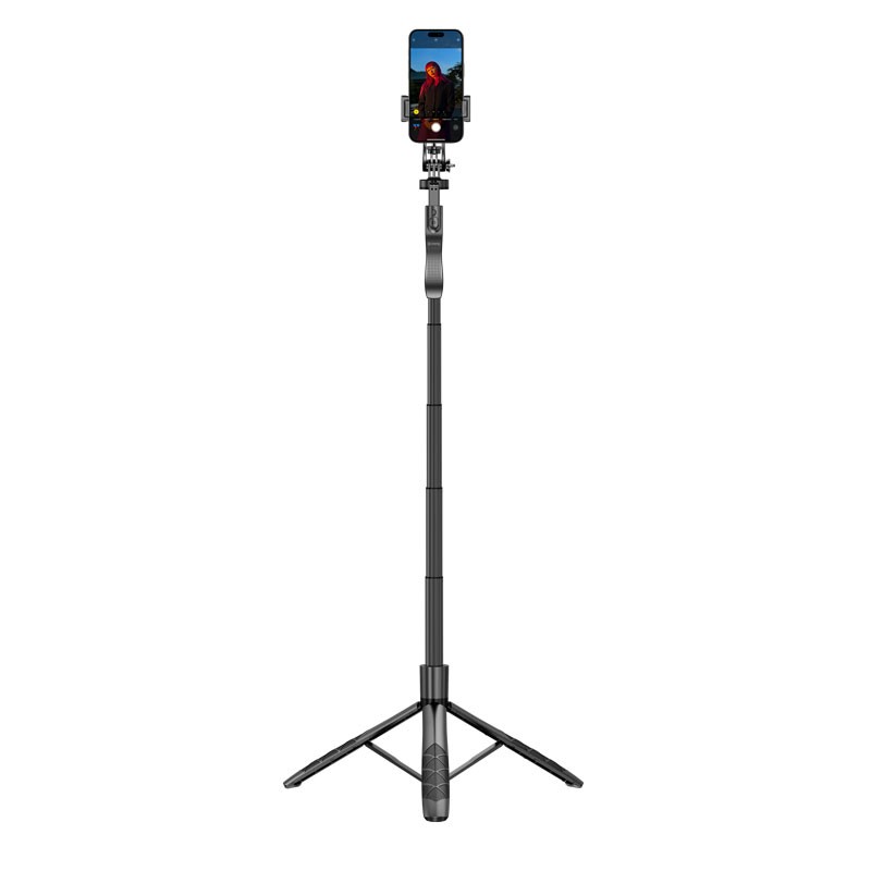 SelfieGo aluminijasta selfie palica in tripod (33-157,5 cm), črna 4