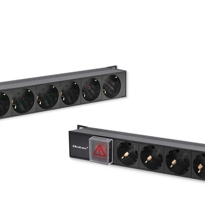 Napajalna letev PDU za RACK 16A, 16xSCHUKO, vertikalna 3