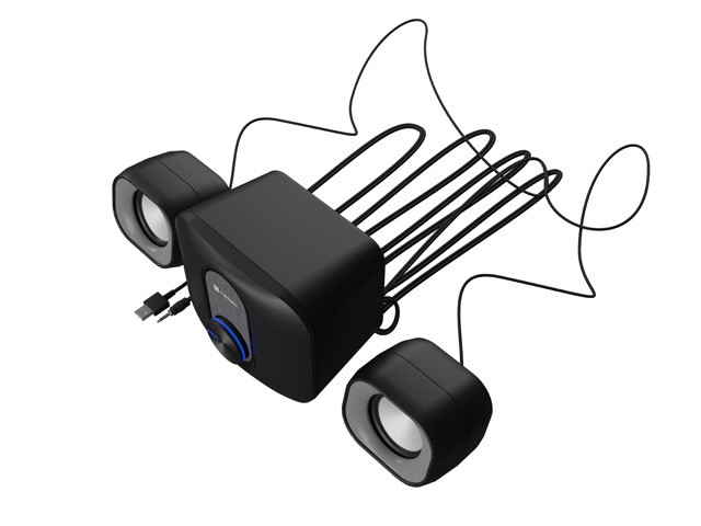 Zvočniki 2.1 PUG 11W RMS, črni 5