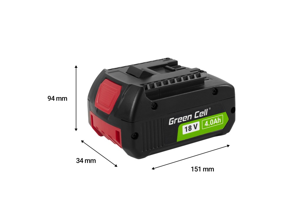 Green Cell baterija za Bosch GBA 18V 4Ah (nadomestna GBA 1600Z00038) 7