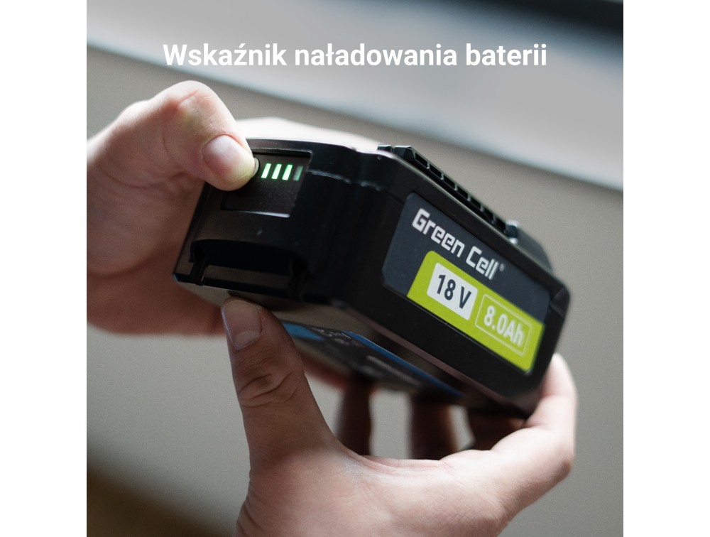 Green Cell baterija za Bosch GBA 18V 4Ah (nadomestna GBA 1600Z00038) 8