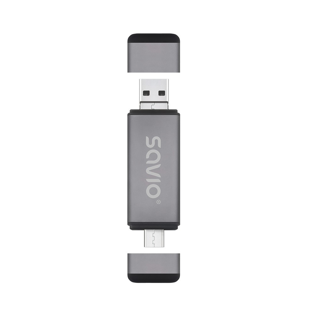 Čitalnik kartic 3v1: USB-C, USB-A, Micro USB