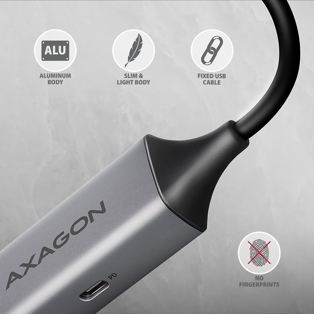 Gigabit Ethernet USB-C adapter z PD 100W 5