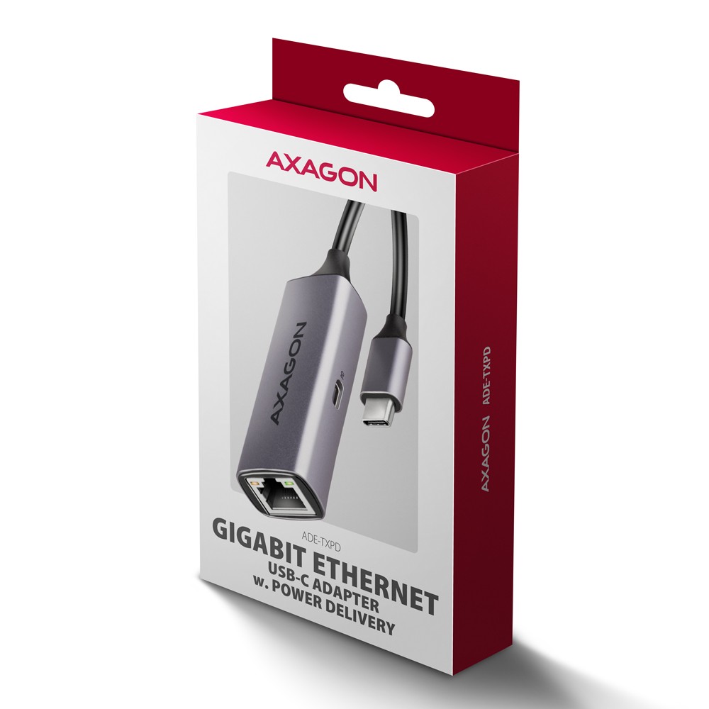 Gigabit Ethernet USB-C adapter z PD 100W 8