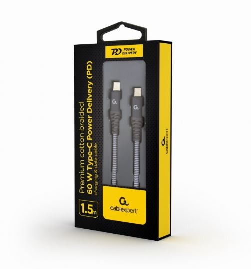 Kabel USB-C 2.0 PD 60W, 1.5m 2