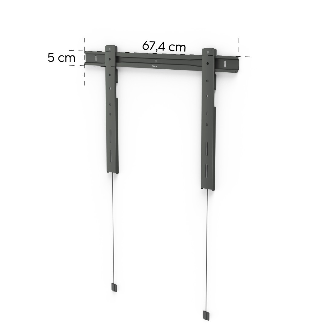 Hama nosilec za LCD/LED TV do 90" (600x400mm), Ultra Slim 2