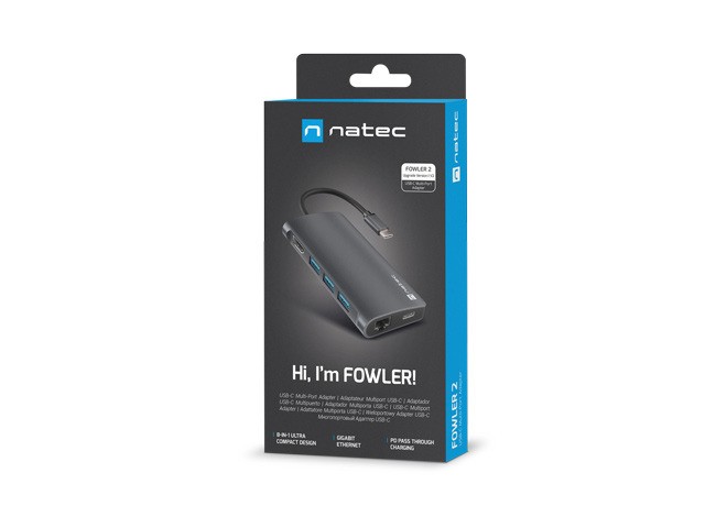 Večnamenski USB-C adapter Fowler 2 V2 z HDMI 4K 7