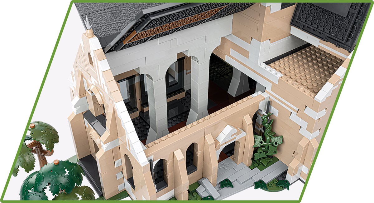 Cobi Kockice: "Kościół w Sainte-Mere-Eglise" gradbeni set 6