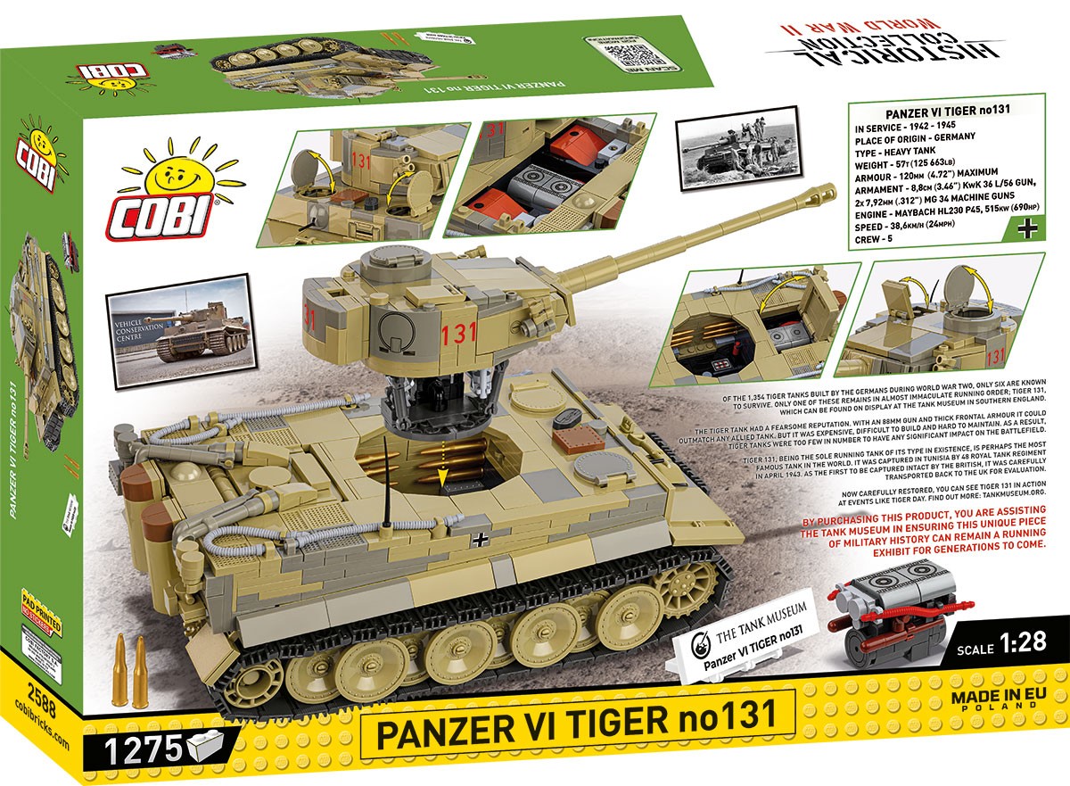 Gradbeni kompleti Panzer VI Tiger, št. 131 3