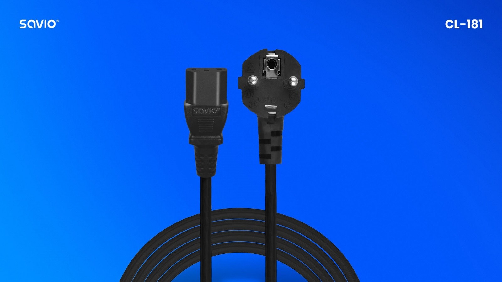 Napajalni kabel CEE 7/7 (E/F) - IEC C13, 5m, CL-181 2