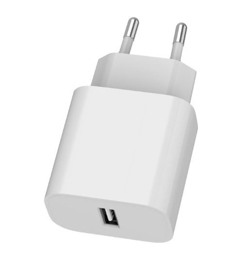 Bela USB-A polnilna naprava 2.4A 3