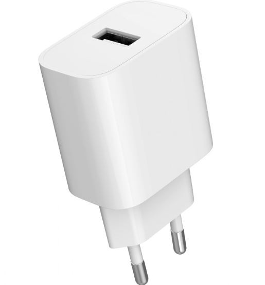 Bela USB-A polnilna naprava 2.4A 4