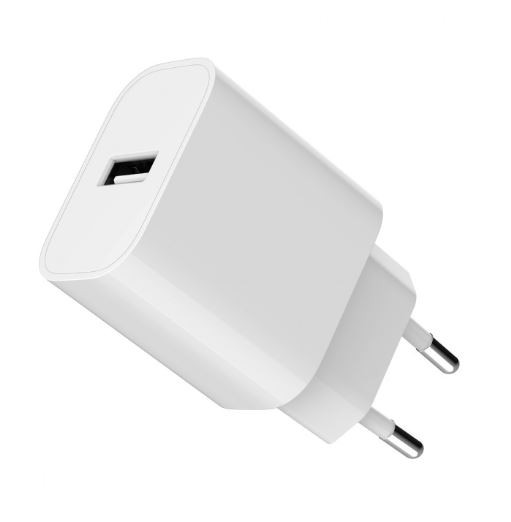 Bela USB-A polnilna naprava 2.4A 8