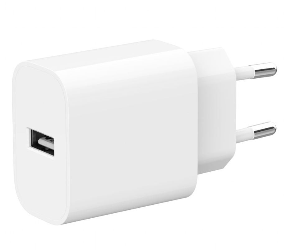 Bela USB-A polnilna naprava 2.4A