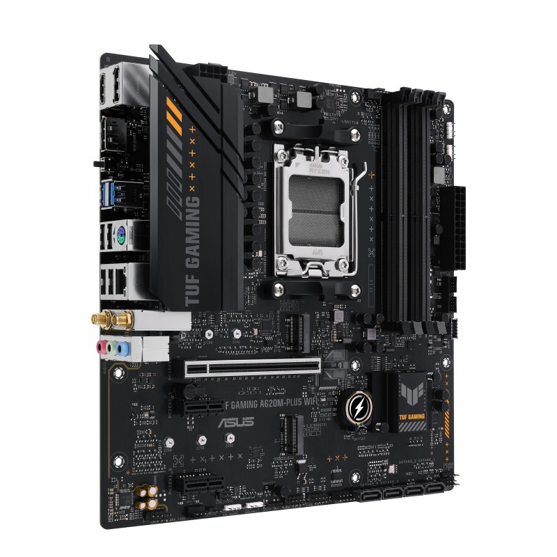Asus TUF GAMING A620M-PLUS WIFI AM5 mATX matična ploča, 4 DDR5, HDMI/DP 2