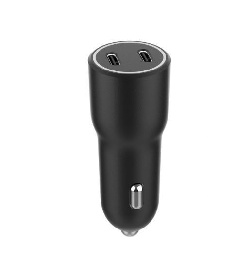 Gembird avto polnilnik 2xUSB-C PD 40W, črn 3