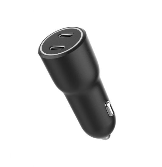 Gembird avto polnilnik 2xUSB-C PD 40W, črn 4