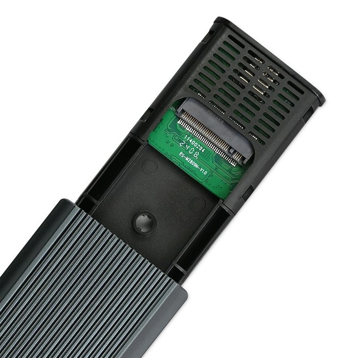 Ohišje za M.2 NVMe SSD, USB 3.1, 10Gb/s, 4TB, grafitno 4