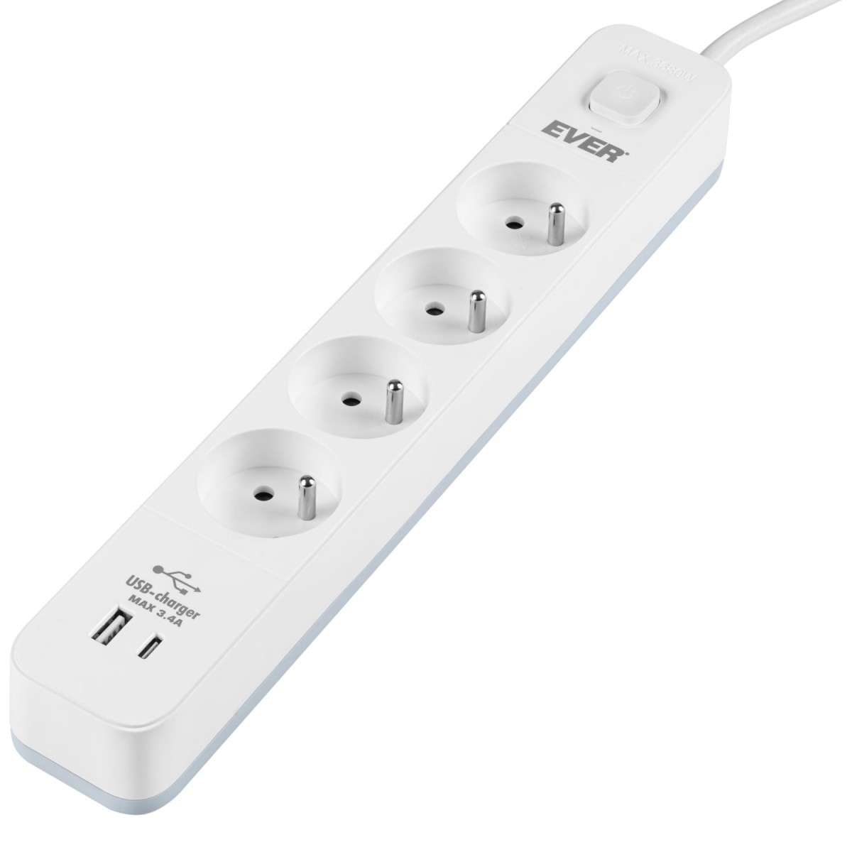 Prekrožna letev PROTECT 4Schuko, USB-A, USB-C, 1.5m