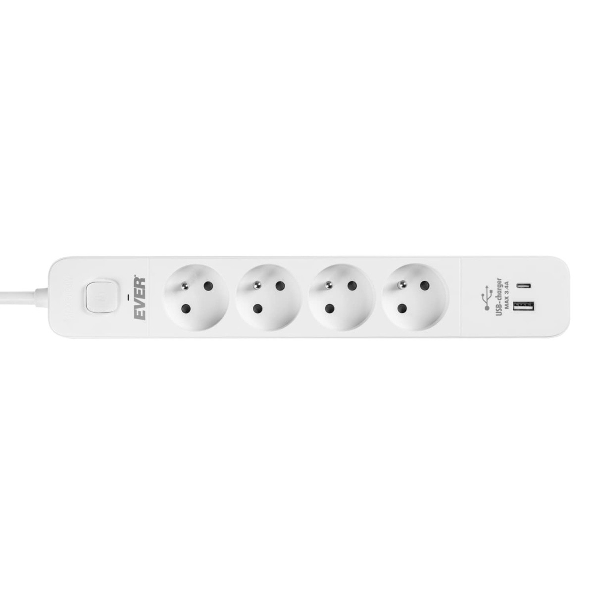 Prekrožna letev PROTECT 4Schuko, USB-A, USB-C, 1.5m 4