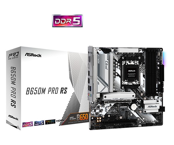 Matična plošča B650M PRO RS AM5, 4xDDR5, mATX 2