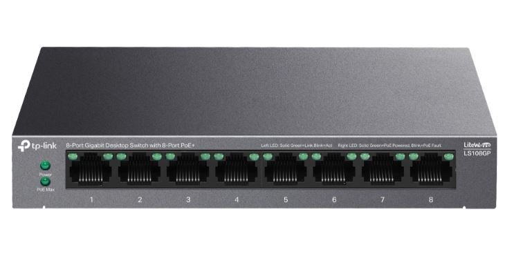 TP-LINK LS108GP 8xGE PoE+ stikalo