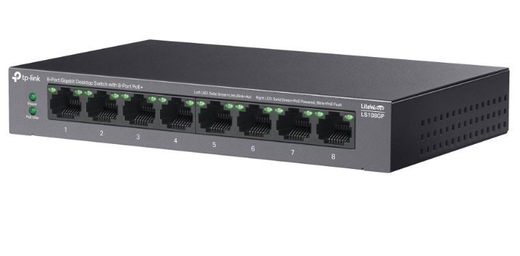 TP-LINK LS108GP 8xGE PoE+ stikalo 3