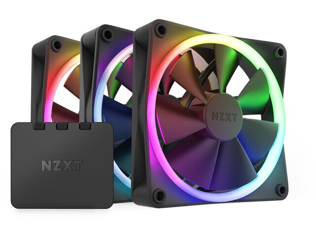 Set 3 ventilatorjev NZXT F120 RGB s kontrolerjem