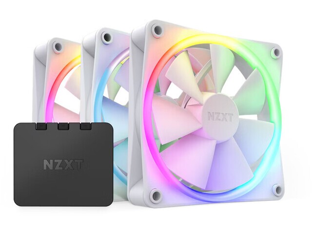 Set 3 ventilatorjev NZXT F120 RGB s kontrolerjem,BELI