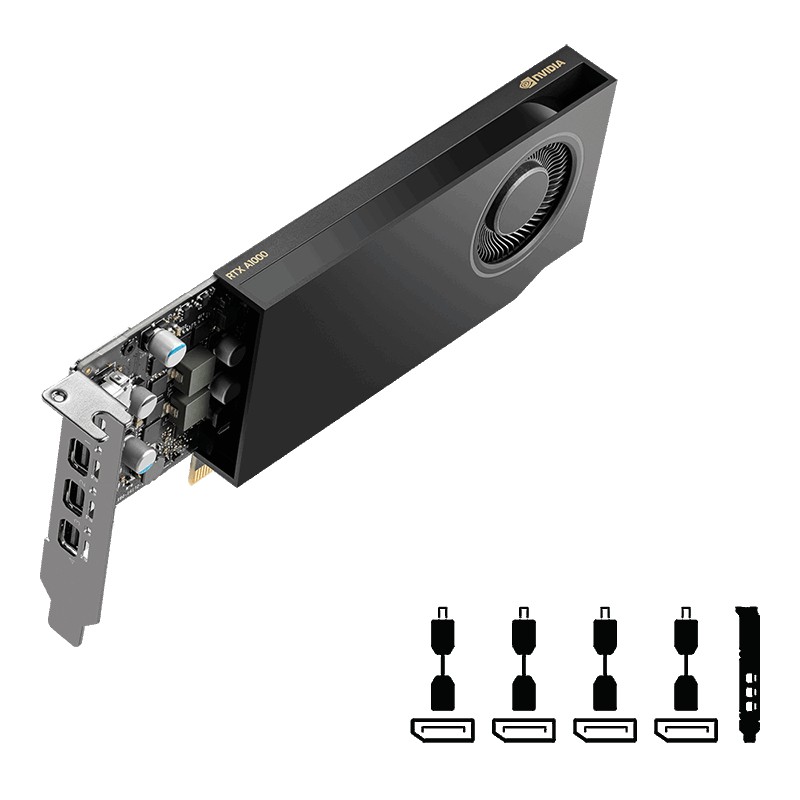 PNY Quadro RTX A1000 grafična kartica 8GB GDDR6 2