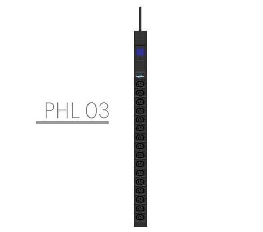 PowerWalker Rack PDU napajalna letev, 19", 10A, 16x IEC C13, 3m