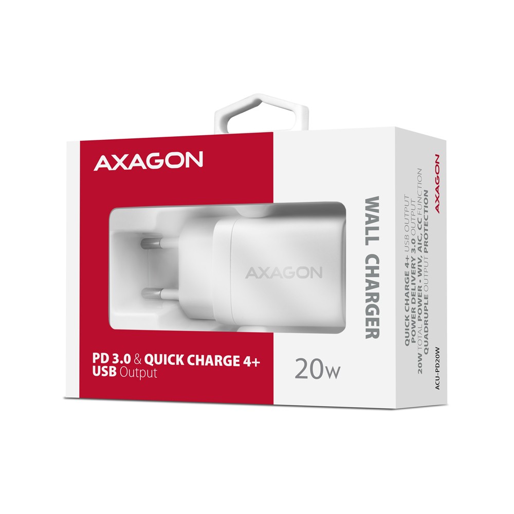 Omrežni polnilnik USB-C PD 20W, bel 8